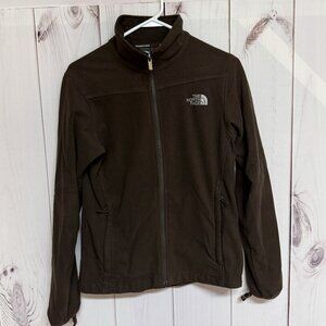 The North Face Full Zip Fleece Jacket Women’s Medium Brown‎ GUC